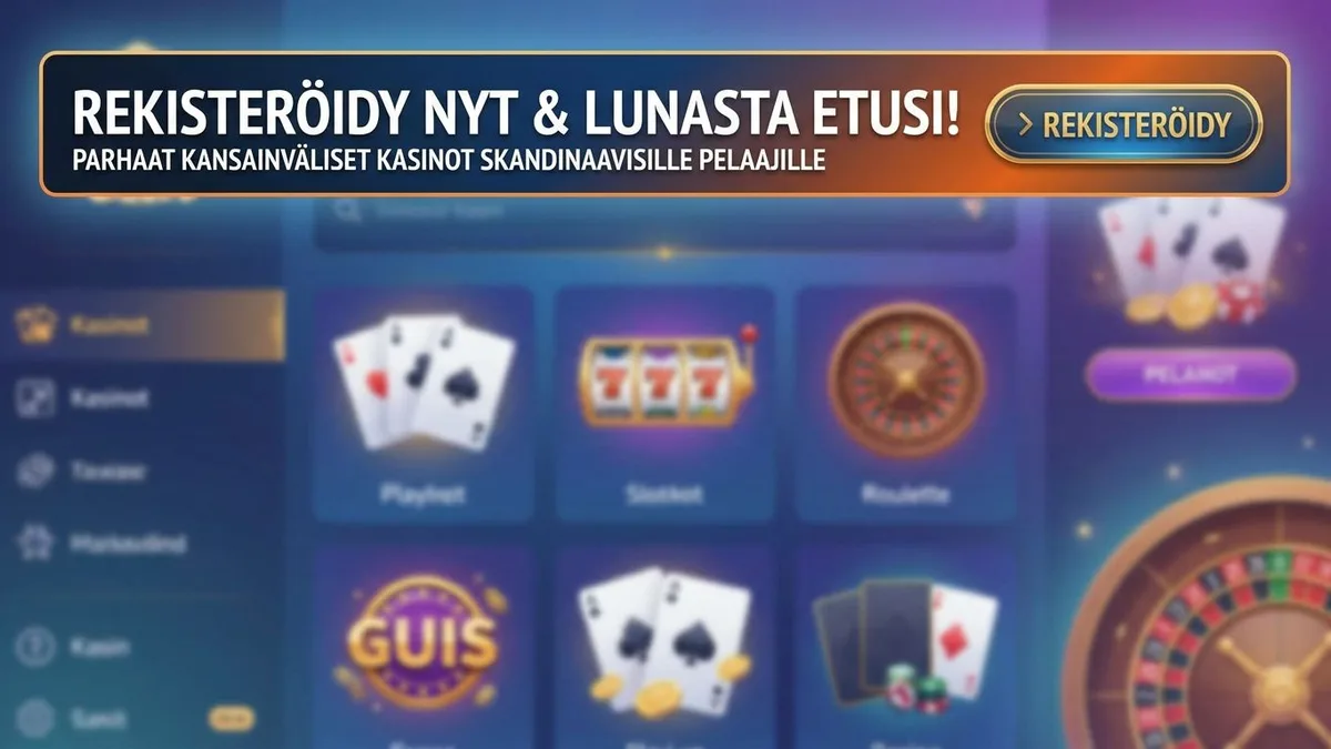 Rekisteröidy bonuksen kanssa